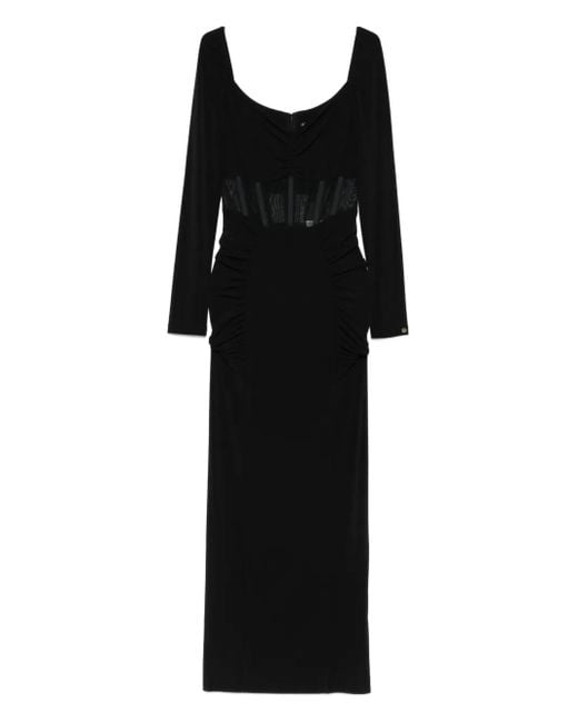 Robe À Manches Longues Nissa en coloris Black