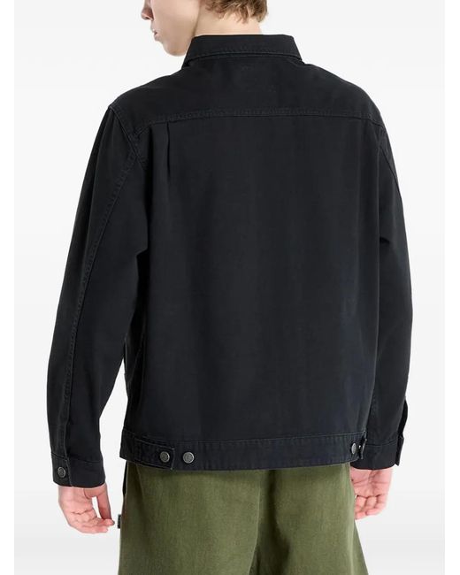Gramicci Black Zip-Up Canvas Jacket for men