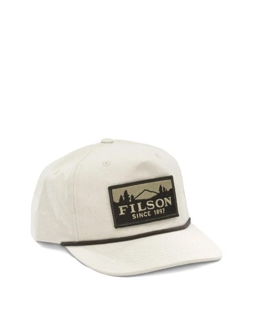Filson Natural Logo-Patch Rope-Detail Cap for men