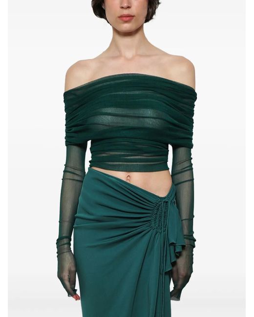 Christopher Esber Green Veiled Top