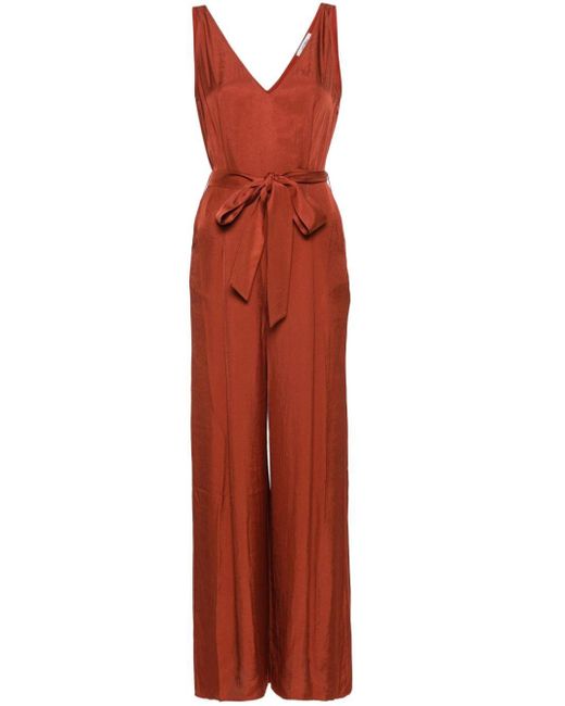 IVY & OAK Red Patricia Jumpsuit mit weitem Bein