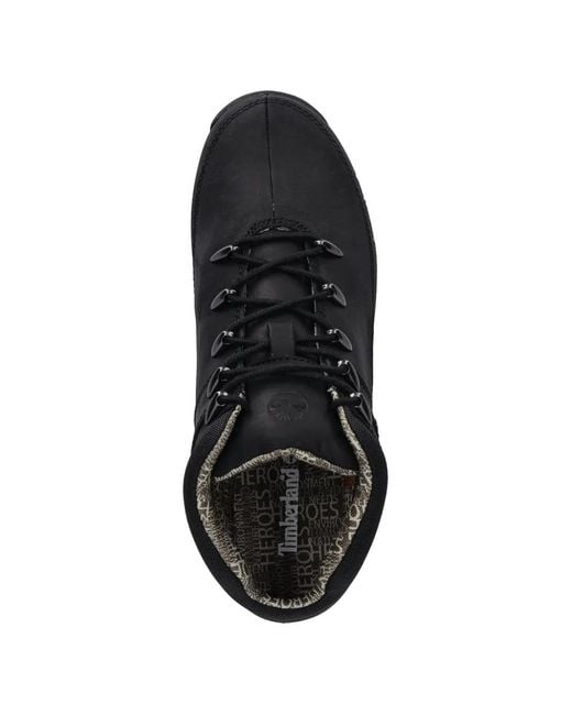 Timberland Black Eyelet Lace-Up Boots for men