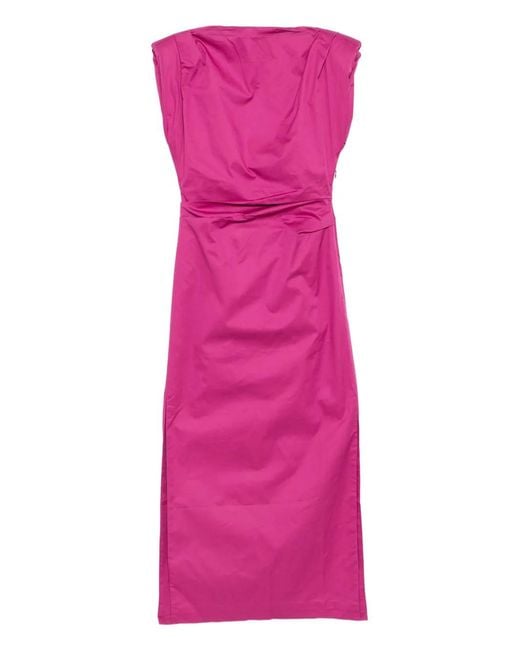 Acler Pink Bepton Midi Dress