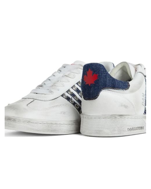 DSquared² White Boxer Sneakers for men