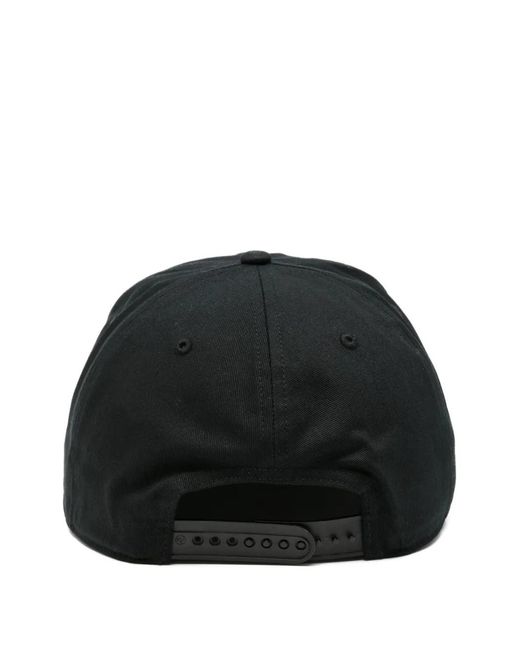Represent Black Logo-Embroidered Baseball Cap for men