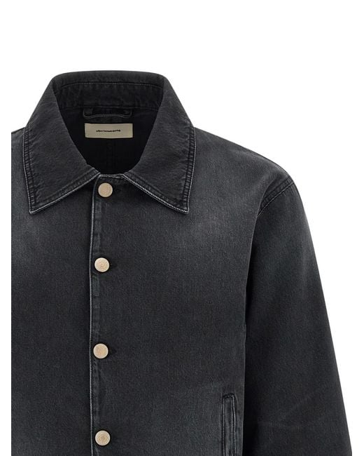mfpen Blue Union Buttoned Denim Jacket for men