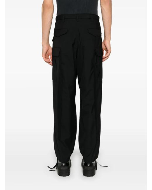Sacai Black Suiting Cargo Trousers for men