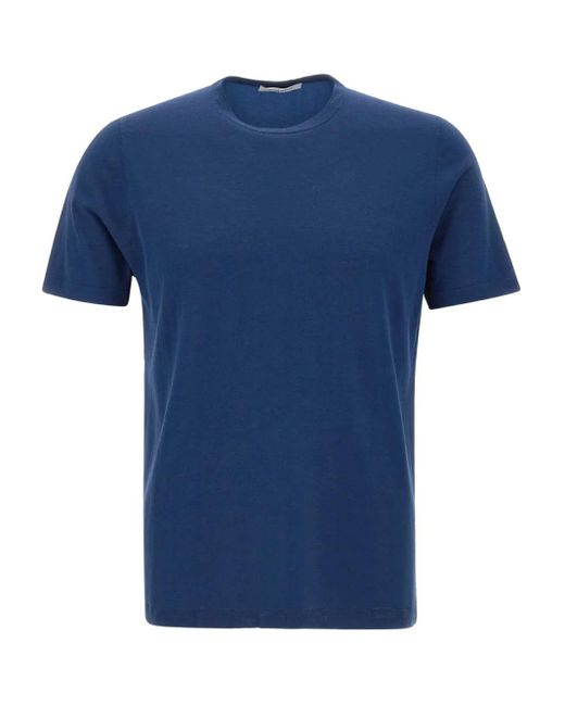 メンズ Kangra コットン Tシャツ Blue