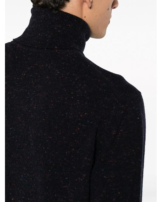 Zegna Blue Oasi Mélange-Effect Jumper for men