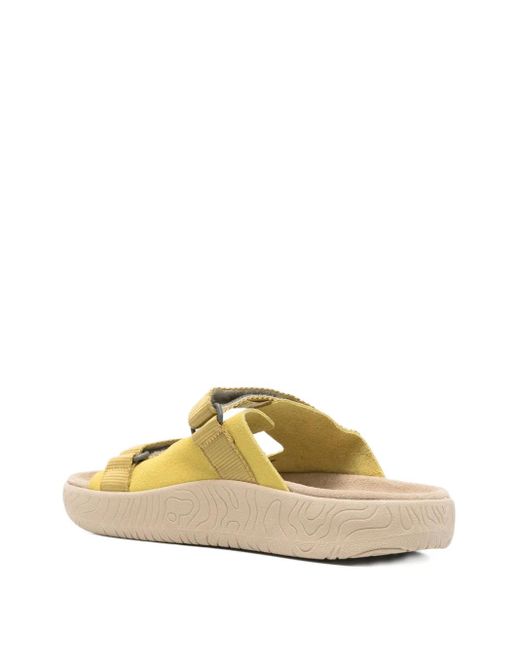 Veja Metallic Arpoador Double-Strap Suede Sandals