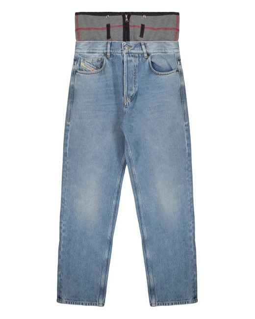 DIESEL Blue Side Pockets Jeans for men