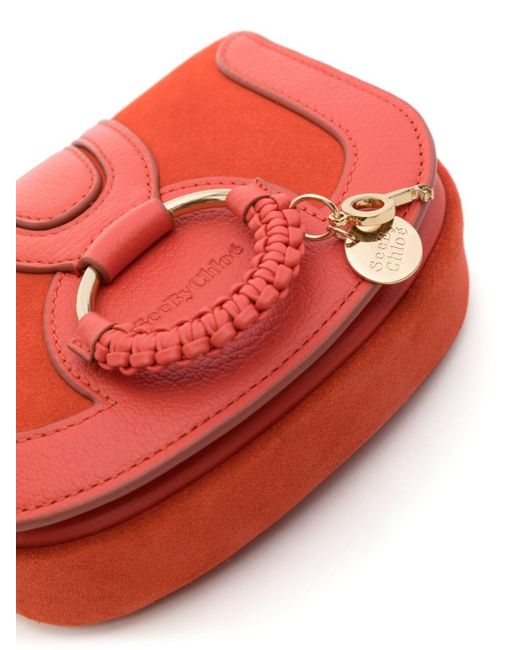 See By Chloé Red Hana Mini Crossbody Bag - Women's - Calf Leather/cotton/calf Suede