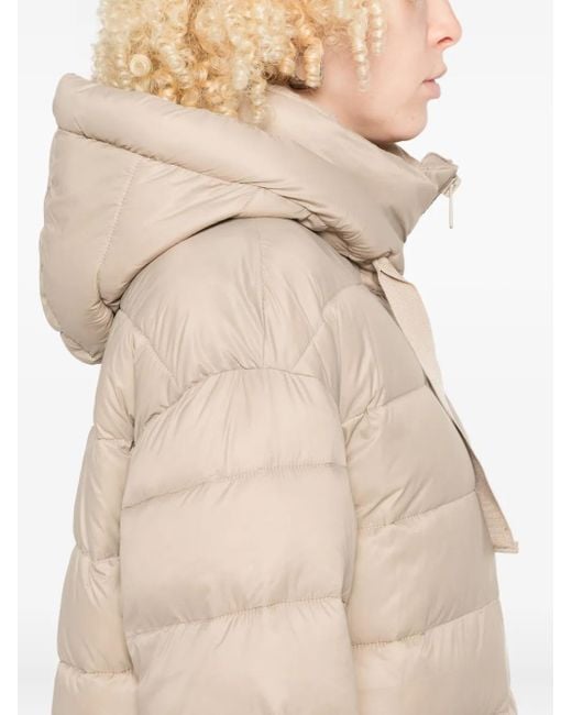Marc O' Polo フーデッド キルティングコート Natural