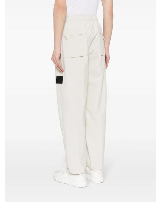 Calvin Klein White Technical Logo-Appliqué Trousers for men