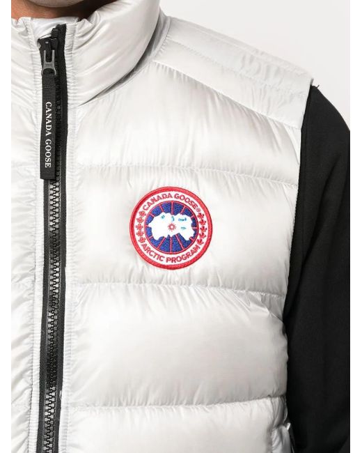 Canada Goose Gray Crofton Quilted Gilet for men