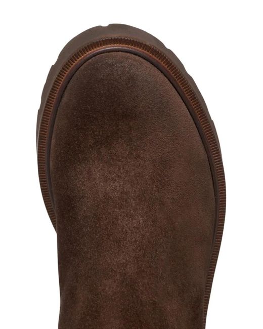 Geox Brown Norize Suede Knee-High Boots