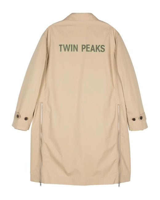 Undercover Natural Logo-Print Coat for men