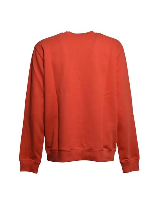 MSGM Red Crew-Neck Sweatshirt for men
