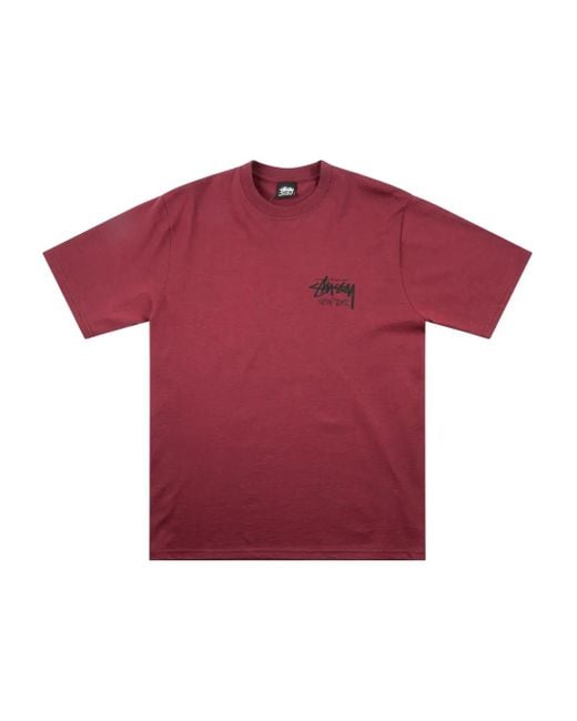 Stussy T-Shirt mit New York-Print in Red für Herren