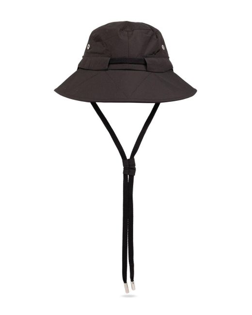 Sombrero de pescador con placa del logo AMI de color Black