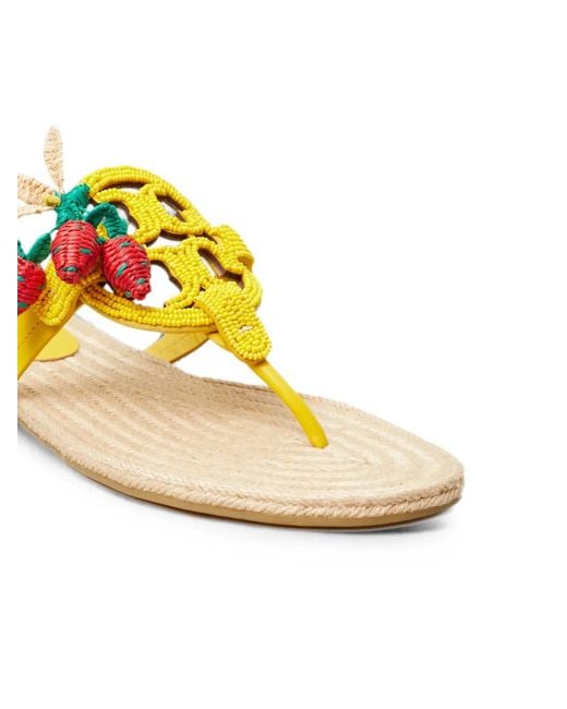Tory Burch Metallic Espadrilles Miller À Perles