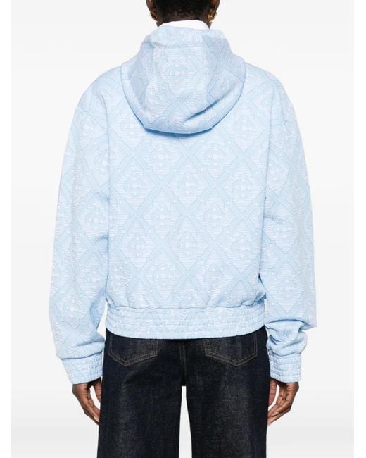 Casablanca Blue Patterned Hoodie