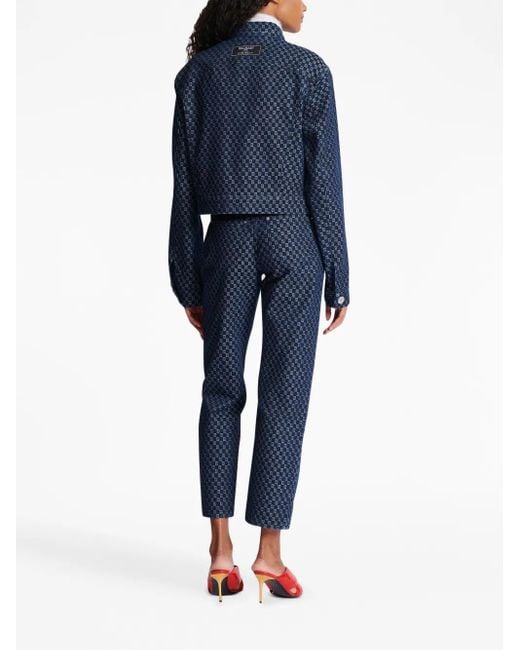 Balmain Blue Boxy Denim Jacket