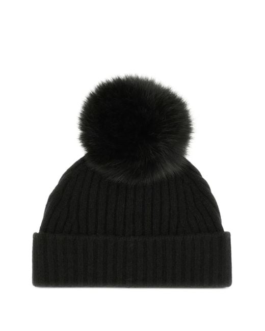Vanisé ポンポン ビーニー Black