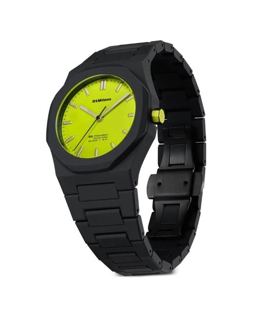D1 Milano Yellow Polycarbon Spectrum Shift 40.5Mm Watch