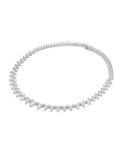 Anabela Chan White Love And Tears Eternity Diamond Necklace