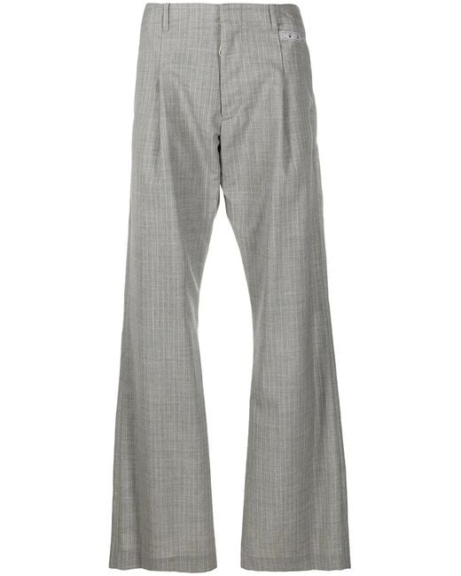 Off-White c/o Virgil Abloh Gray Checked Tailored Trousers for men