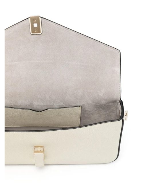 Bolso de hombro de piel Valextra de color Natural