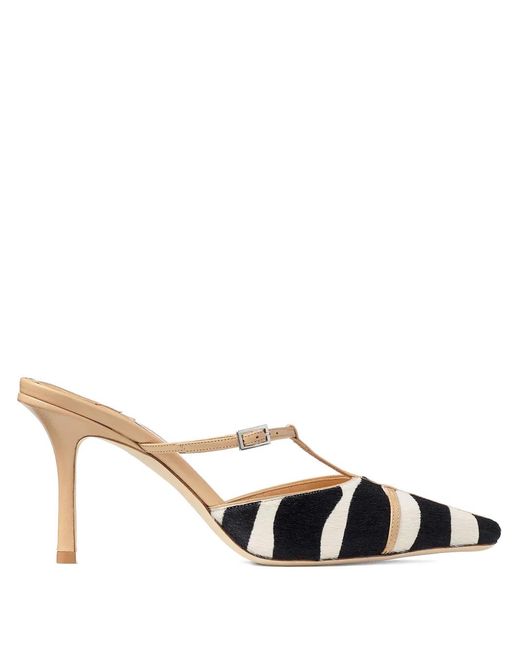 Jimmy Choo White X Conner Ives Gloria 85 Heeled Mules