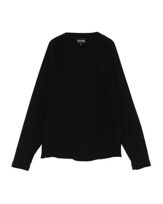 Emporio Armani Black Long-Sleeve Top