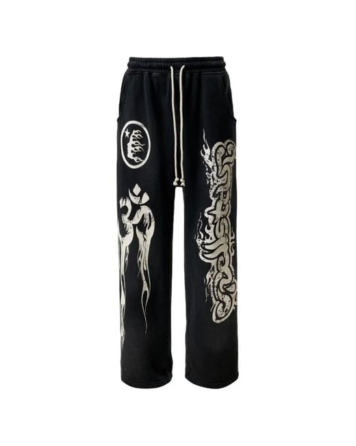 HELLSTAR Black Yoga Remix Track Pants for men