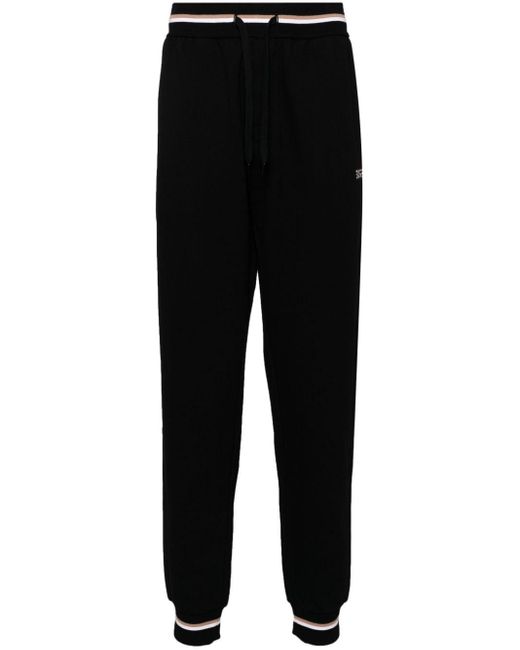 Pantalon de jogging à taille mi-haute Boss pour homme en coloris Black