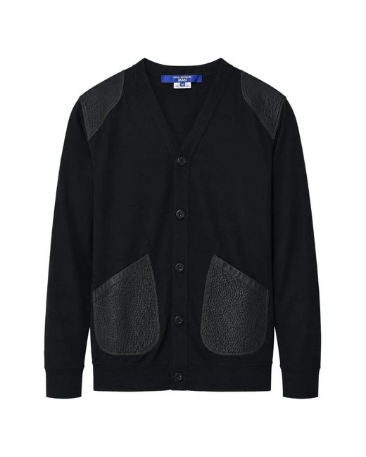 Junya Watanabe Cardigan Mit Ellbogen-Patch in Blue für Herren