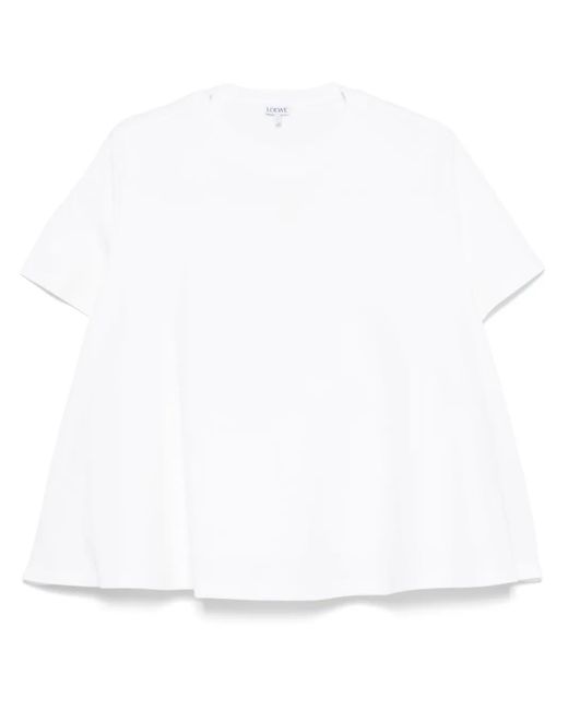 Loewe White Sweatshirt Mit Aufgesticktem Anagram