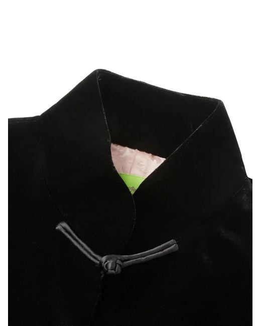 Shanghai Tang Black Embroidered Tang Jacket