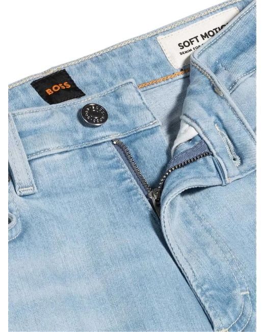 Boss スリット フレアパンツ Blue