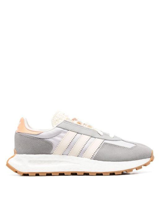 adidas Leather Retropy E5 Low-top Sneakers in Grey (White) | Lyst UK