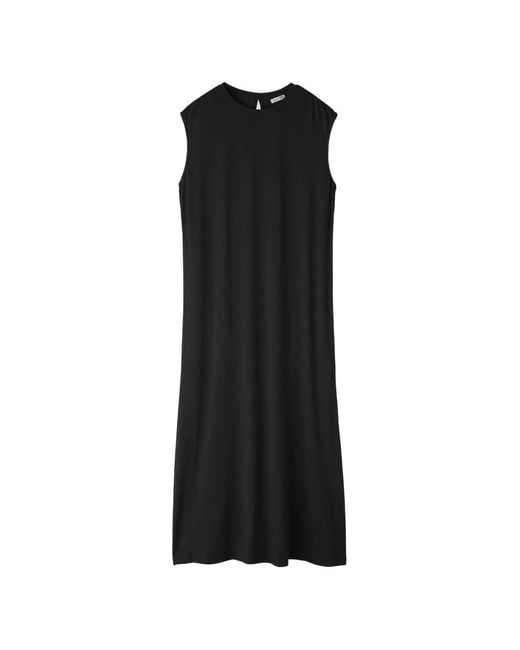 RECTO. Black Open-Back Sleeveless Blouse