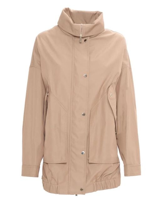 Moorer Natural Olinda Drawstring-Waist Jacket