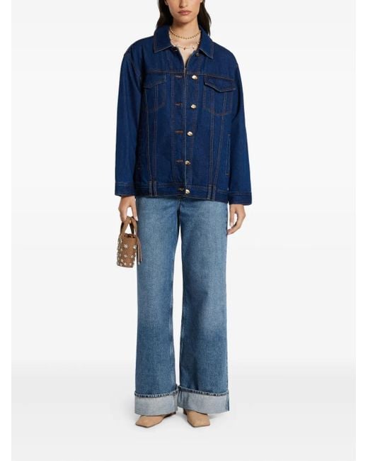 Aje. Blue Carmen Denim Jacket