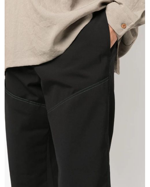 OAMC Black Shasta Straight-Leg Trousers for men