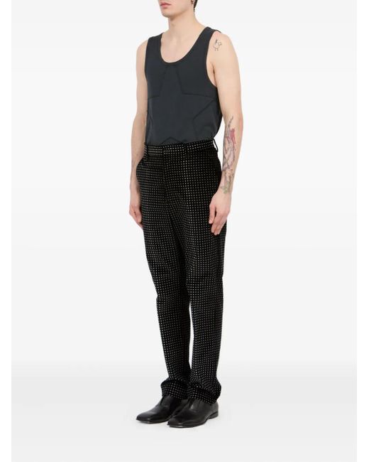 MM6 by Maison Margiela Black Star-Print Tailored Trousers for men