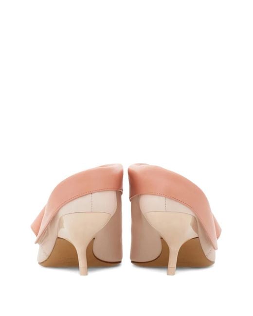 Ferragamo Pink Eva Pointed-Toe Mules