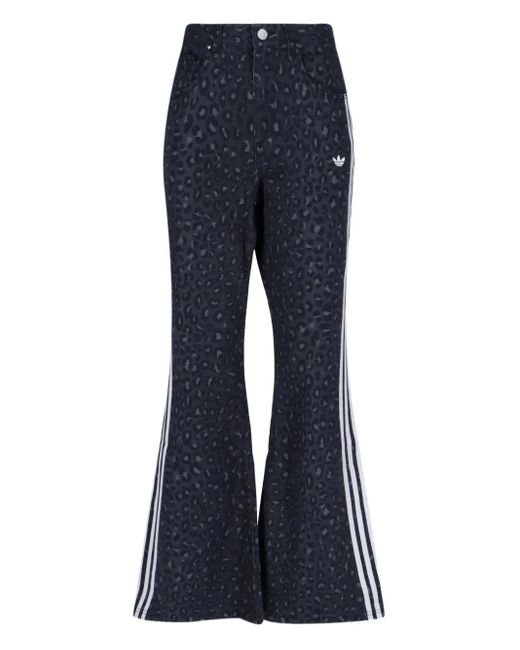 Jean Ample À Coupe Évasée Adidas en coloris Blue