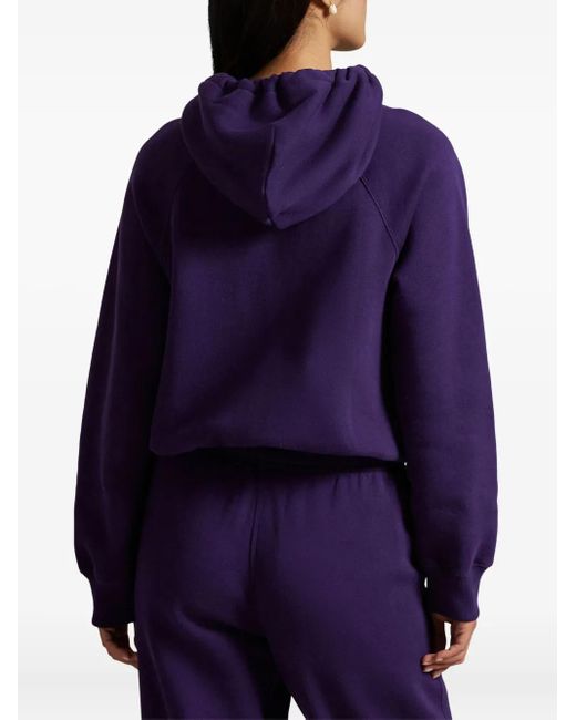 Sudadera con capucha y logo bordado Polo Ralph Lauren de color Blue