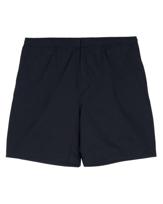 PS by Paul Smith Blue Grid-pattern Deck Shorts for men